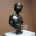 New Design Casting Bronze Black Girl Bust Negro Statue